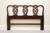 SOLD - DREXEL Solid Mahogany Chippendale Style Queen Size Headboard