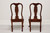 SOLD - PENNSYLVANIA HOUSE Solid Cherry Queen Anne Dining Side Chairs - Pair B