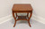 SOLD - ALFONSO MARINA Regency Legrand Yew Wood Square Lamp Table