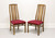 SOLD - DREXEL HERITAGE Campaign Style Dining Side Chairs w/ Caned Backs - Pair B
