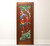 SOLD - Hand Carved & Painted Honduras Mahogany Door / Panel - Red Parrots