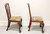 Antique 19th Century Carved Walnut Chippendale Ball and Claw Dining Side Chairs - Pair