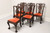 Antique 19th Century Mahogany English Chippendale Dining Side Chairs - Set of 6