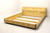 SOLD - HENREDON Scene Two Art Deco Olive Wood King Size Storage Headboard Platform Bed