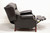 SOLD - SHERRILL Chippendale Style Cambridge Black Leather Recliner