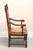 SOLD - Antique Jacobean Style Carved Oak Open Armchair