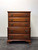 SOLD OUT - DAVIS CABINET COMPANY Solid Cherry Chippendale Chest on Chest 