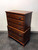 SOLD OUT - DAVIS CABINET COMPANY Solid Cherry Chippendale Chest on Chest 