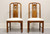 SOLD - THOMASVILLE Mystique Asian Chinoiserie Dining Side Chairs - Pair B