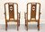 THOMASVILLE Mystique Asian Chinoiserie Dining Armchairs - Pair