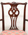 SOLD - HICKORY CHAIR Solid Mahogany Chippendale Straight Leg Dining Armchairs - Pair