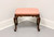 SOLD - ETHAN ALLEN Queen Anne Bench Footstool - B