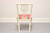 Vintage Chippendale Ball in Claw Cream Painted Dining Side Chairs - Set of 6