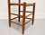 SOLD - Vintage 1950's Solid Cherry Ladder Back Dining Chairs with Rush Seats - Set of 6