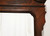 DREXEL HERITAGE Chippendale Crotch Mahogany Beveled Wall Mirror