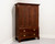 SOLD - BAKER Historic Charleston Inlaid Flame Mahogany Hepplewhite Armoire / Linen Press