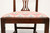 SOLD - HICKORY CHAIR Solid Mahogany Chippendale Straight Leg Dining Side Chairs - Set of 6