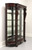 SOLD - Antique 19th Century Mahogany China Cabinet w/ Carved Lion Heads & Paw Feet