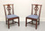SOLD - Solid Mahogany Chippendale Dining Chairs by Young Hinkle Link-Taylor - Pair B