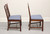 SOLD - Solid Mahogany Chippendale Dining Chairs by Young Hinkle Link-Taylor - Pair B