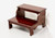 SOLD - CRAFTIQUE Solid Mahogany Mellowax Finish Chippendale Bed Steps
