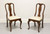 SOLD - PENNSYLVANIA HOUSE Queen Anne Cherry Dining Side Chairs - Pair A