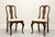SOLD - PENNSYLVANIA HOUSE Queen Anne Cherry Dining Side Chairs - Pair A