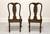 SOLD - PENNSYLVANIA HOUSE Queen Anne Cherry Dining Side Chairs - Pair A