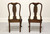 SOLD - PENNSYLVANIA HOUSE Queen Anne Cherry Dining Side Chairs - Pair A