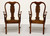 SOLD - PENNSYLVANIA HOUSE Queen Anne Cherry Dining Armchairs - Pair