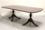 SOLD  - HENKEL HARRIS 2208 29 Solid Mahogany Double Pedestal Dining Table 