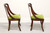 SOLD - HICKORY CHAIR Mahogany Empire Style Dining Chairs - Pair B
