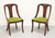 SOLD - HICKORY CHAIR Mahogany Empire Style Dining Chairs - Pair A