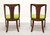 SOLD - HICKORY CHAIR Mahogany Empire Style Dining Chairs - Pair A