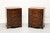 SOLD - THEODORE ALEXANDER “Townhouse” Regency Flame Mahogany Nightstands - Pair