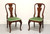 SOLD - BAKER Historic Charleston Mahogany Queen Anne Dining Side Chairs - Pair