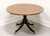 SOLD - BAKER Historic Charleston Banded Mahogany Single Pedestal Oval Dining Table