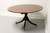 SOLD - BAKER Historic Charleston Banded Mahogany Single Pedestal Oval Dining Table