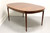 SOLD - HICKORY CHAIR Banded Mahogany Oval Dining Table with Tapered Legs