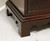 SOLD - CRAFTIQUE Solid Mahogany Chippendale Three-Drawer Nightstand