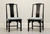 SOLD -  CENTURY Chin Hua by Raymond Sobota Asian Chinoiserie Dining Side Chairs - Pair B