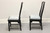 SOLD -  CENTURY Chin Hua by Raymond Sobota Asian Chinoiserie Dining Side Chairs - Pair B