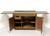 SOLD - HENREDON Scene One Campaign Style Flip Top Server / Bar Cart on Wheels