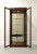 SOLD - JASPER Oak Campaign Style Curio Cabinet - A