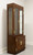 SOLD - HENREDON Scene One Campaign Style Narrow Curio China Display Cabinet - B