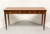 SOLD - HICKORY CHAIR James River Banded Mahogany Console Sofa Table on Casters