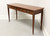 SOLD - HICKORY CHAIR James River Banded Mahogany Console Sofa Table on Casters