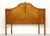 SOLD - Antique Early 20th Century Inlaid Mahogany Marquetry French Country Full Size Headboard 