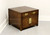 SOLD - HENREDON Scene One Campaign Style Cabinet End Side Table