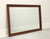 SOLD - HENKEL HARRIS 125 24 Solid Black Cherry Rectangular Wall Mirror